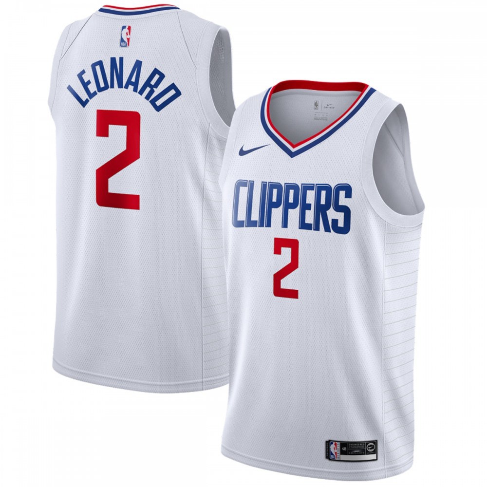 Kawhi Leonard LA Clippers 2019/2020 Swingman Jersey - Association Edition - White-Pro Kit Vault | Brand New 26/27 Sports Jerseys